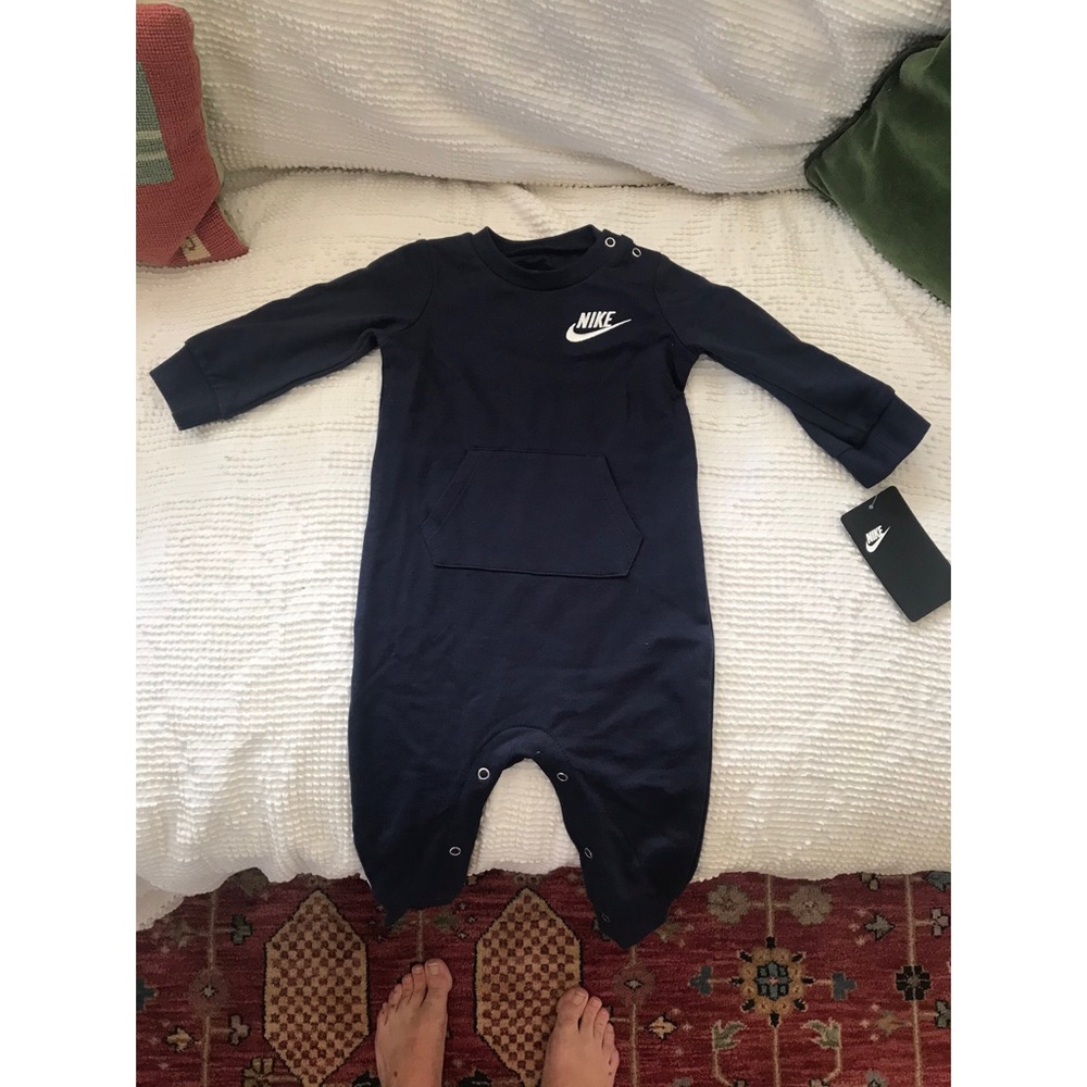 Nike Long Sleeve Footless Coverall- 9 Month Old